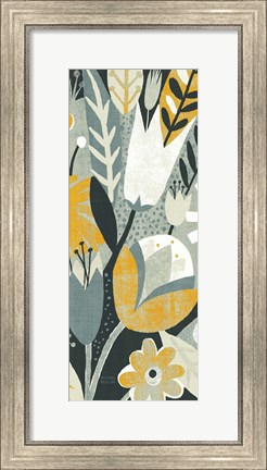 Framed Vintage Bouquet Yellow Panel II Print