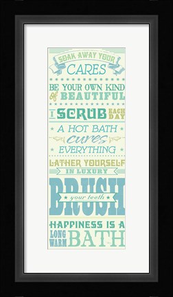 Framed Wash Up III Print