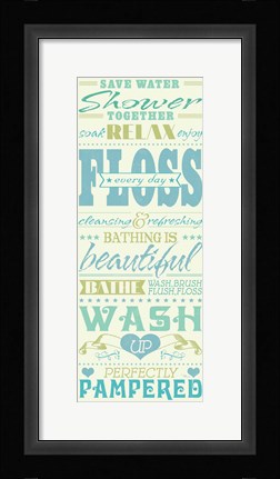 Framed Wash Up IV Print