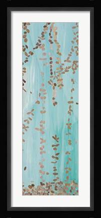 Framed Trailing Vines II Blue Print