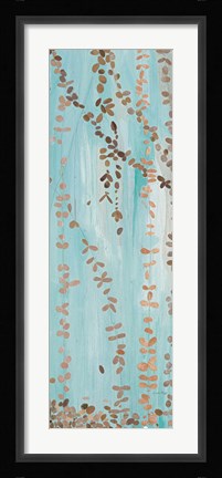Framed Trailing Vines III Blue Print