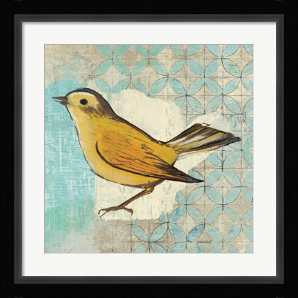 Framed Wilsons Warbler II Print