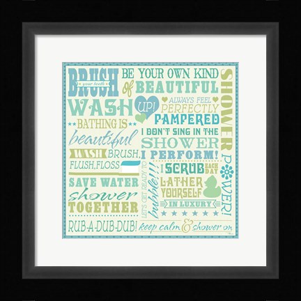 Framed Wash Up V Print