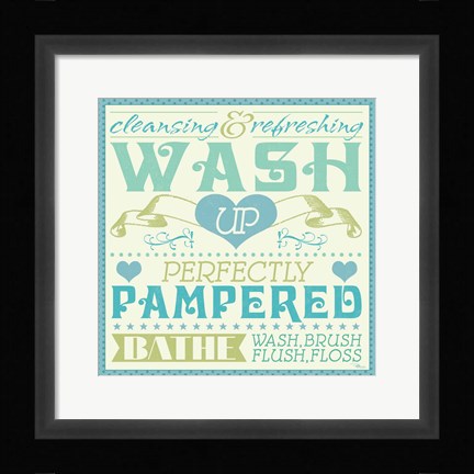 Framed Wash Up VI Print