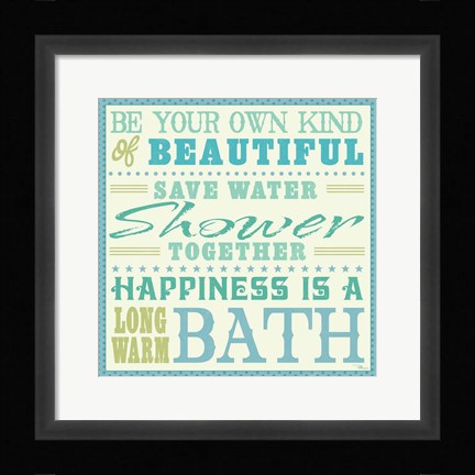 Framed Wash Up VII Print