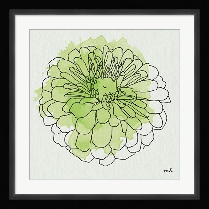 Framed Watercolor Floral I Print