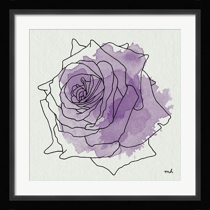 Framed Watercolor Floral IV Print