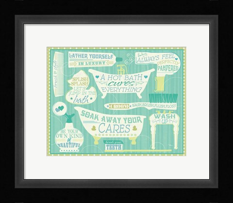 Framed Wash Up VIII Print