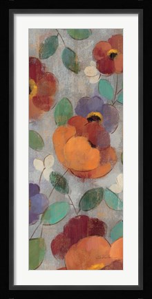 Framed Urban Floral Panel I Print