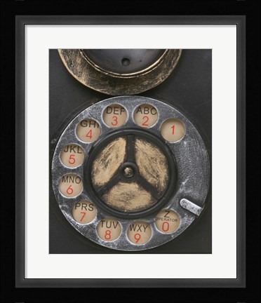 Framed Old Vintage Pay Phone II Print