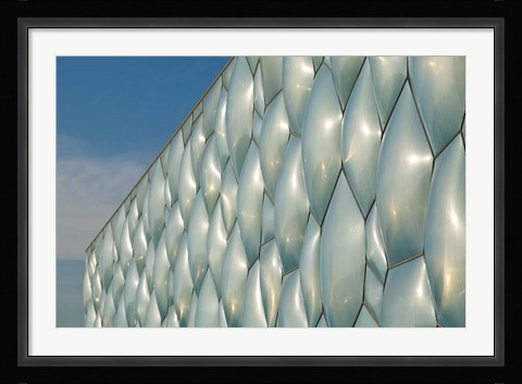 Framed China, Beijing. National Aquatics, Modern building Print