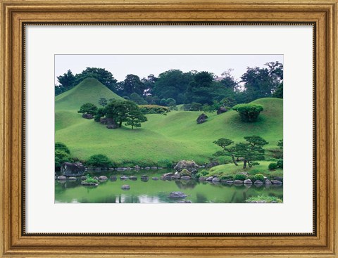 Framed Suizenji Koen, Kumamoto, Japan Print