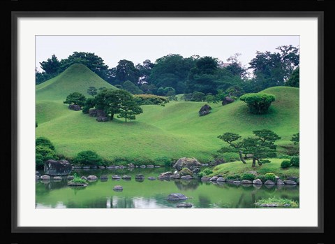 Framed Suizenji Koen, Kumamoto, Japan Print