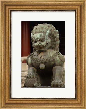 Framed Mythical Animal, Forbidden City, National Palace Museum, Beijing, China Print