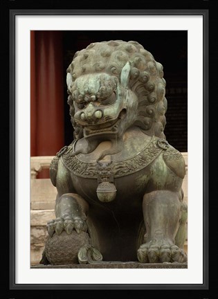 Framed Mythical Animal, Forbidden City, National Palace Museum, Beijing, China Print