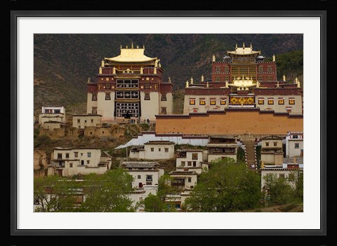 Framed Deqin Tibetan Autonomous Prefecture, Songzhanling Monastery, Zhongdian, Yunnan Province, China Print