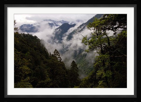 Framed Traditional Home of the Lisu, Nu and Dulong Peoples, near Gongshan in Dulongjiang Protectorate, Yunnan Province, China Print