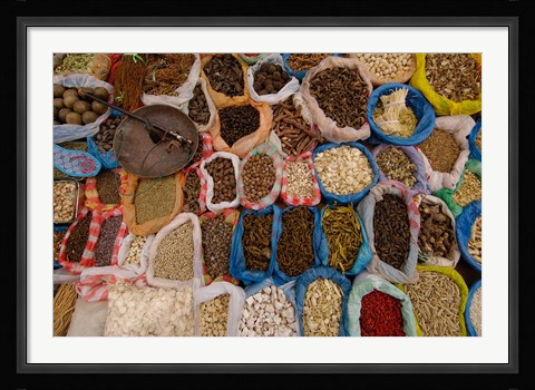 Framed Xizhou Market, Bai Village North of Dali, China Print