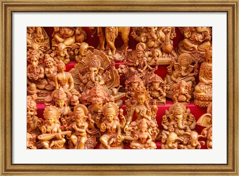 Framed Souvenir Sculptures, India Print