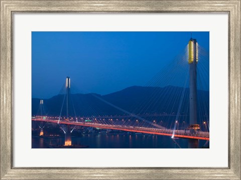 Framed Hong Kong, Ting Kau Bridge, Tsing Yi Island, Ting Kau Print