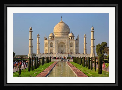 Framed Taj Mahal, Agra, India Print