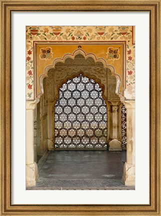 Framed Archway, Amber Fort, Jaipur, India Print