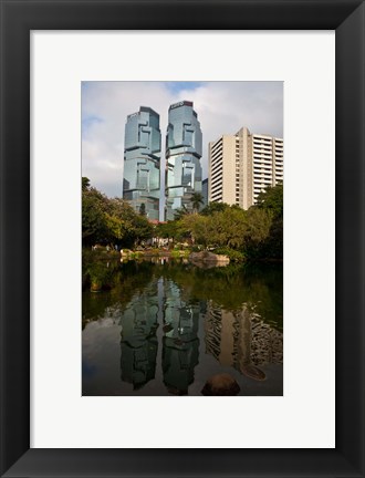 Framed Lippo Office Towers, Hong Kong, China Print