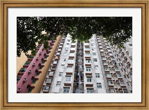 Framed Apartments, Hong Kong, China Print