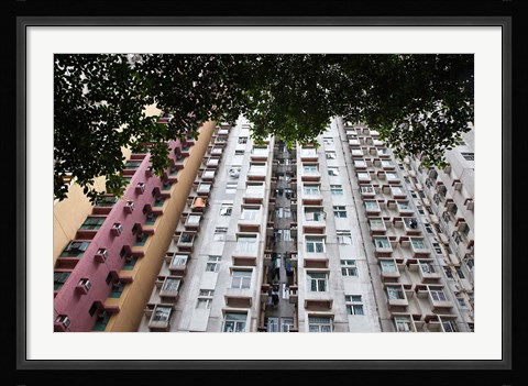 Framed Apartments, Hong Kong, China Print