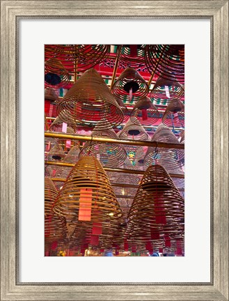 Framed Man Mo Buddhist Temple, Hong Kong, China Print