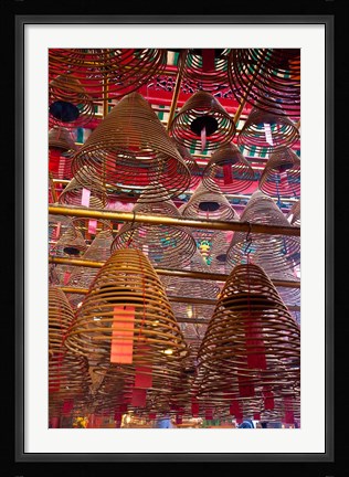 Framed Man Mo Buddhist Temple, Hong Kong, China Print