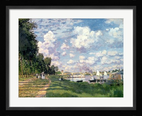 Framed Marina at Argenteuil, 1872 Print