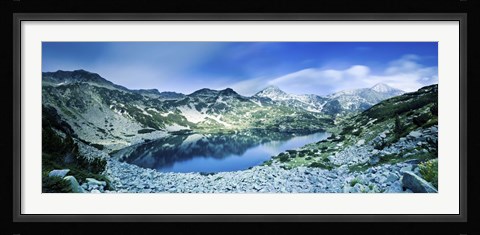 Framed View of Ribno Banderishko Lake in Pirin National Park, Bulgaria Print