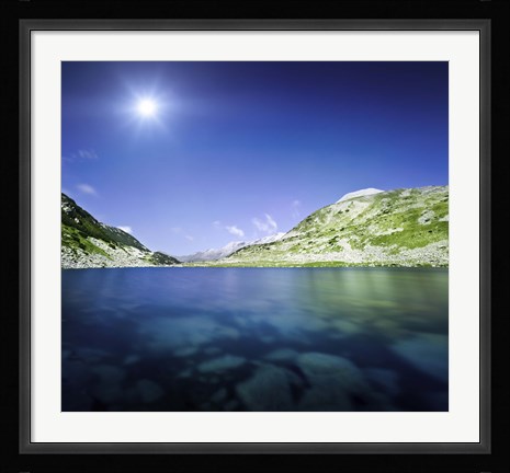 Framed Okoto Lake in the Pirin Mountains, Pirin National Park, Bulgaria Print