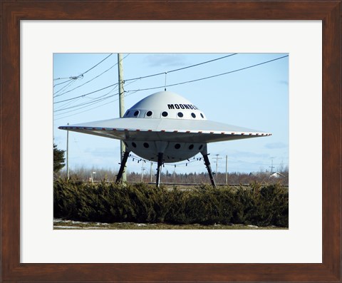 Framed Moonbeam UFO Print