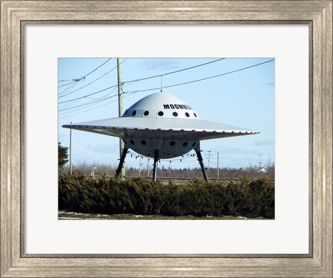 Framed Moonbeam UFO Print