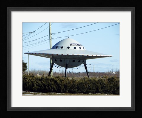 Framed Moonbeam UFO Print