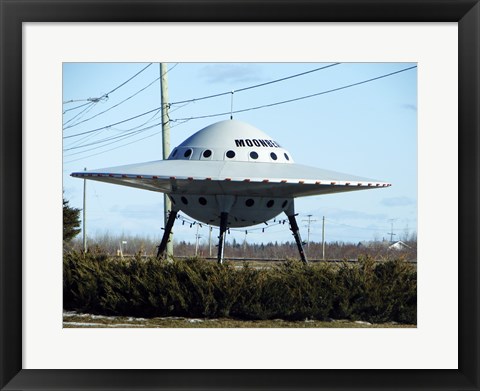 Framed Moonbeam UFO Print