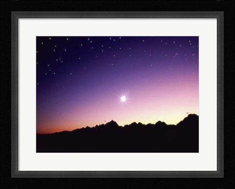 Framed Night Horizon Print