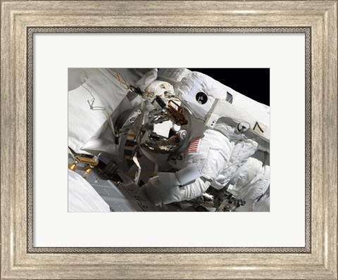 Framed Maintenance on the International Space Station Print