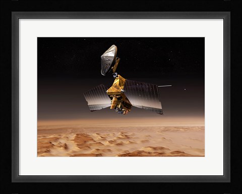 Framed NASA's Mars Reconnaissance Orbiter Print