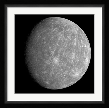 Framed Planet Mercury Print