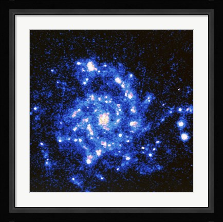 Framed U.V. Image of the Spiral Galaxy Print