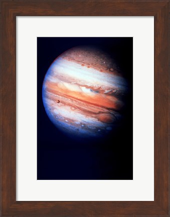 Framed Close-up of Jupiter in space Print