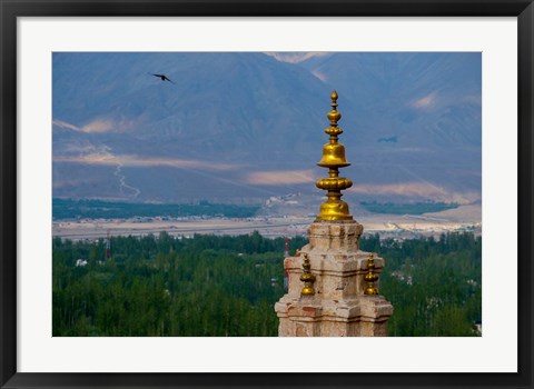 Framed India, Ladakh, Leh, Gonpa Soma Jokhang spire, Print