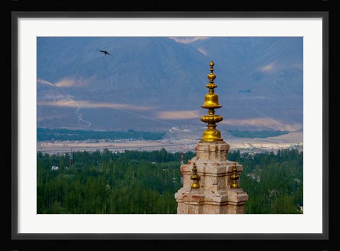 Framed India, Ladakh, Leh, Gonpa Soma Jokhang spire, Print