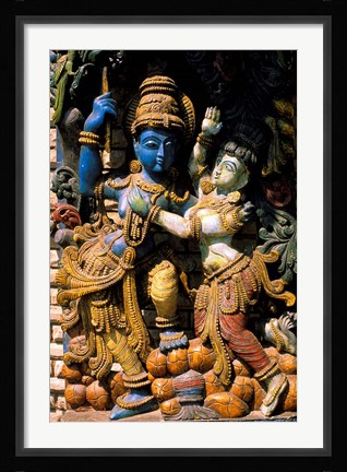 Framed Hindu Temple, Bangalore, India Print