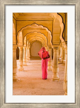 Framed Arches, Amber Fort temple, Rajasthan Jaipur India Print