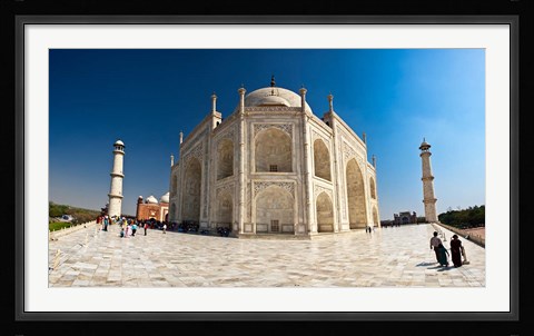 Framed main platform just outside the Taj Mahal, Agra, Inda Print