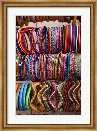 Framed Bracelets, Pushkar, Rajasthan, India. Print